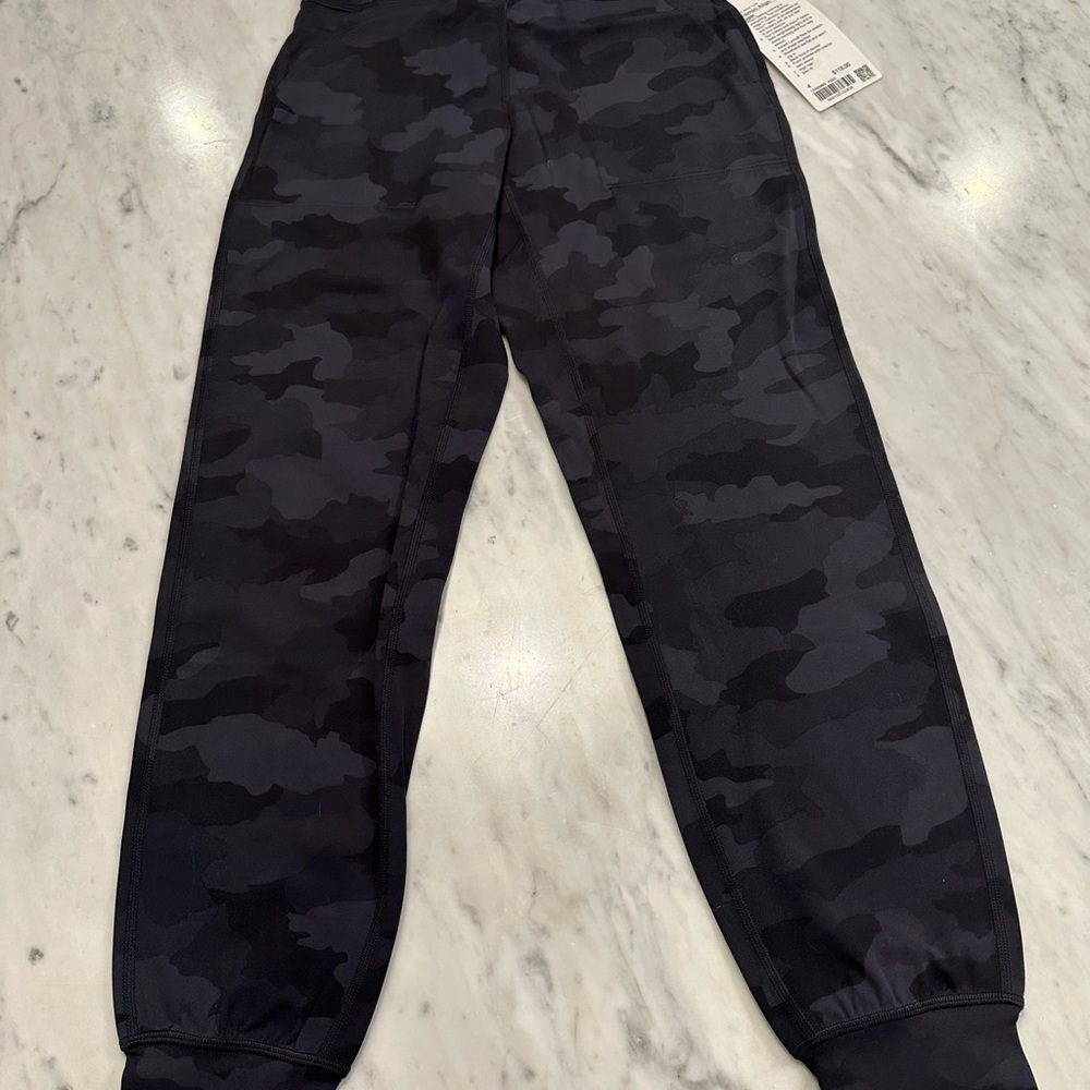Lululemon Athletica Gray Camo Track Pants - Picture 2 of 2